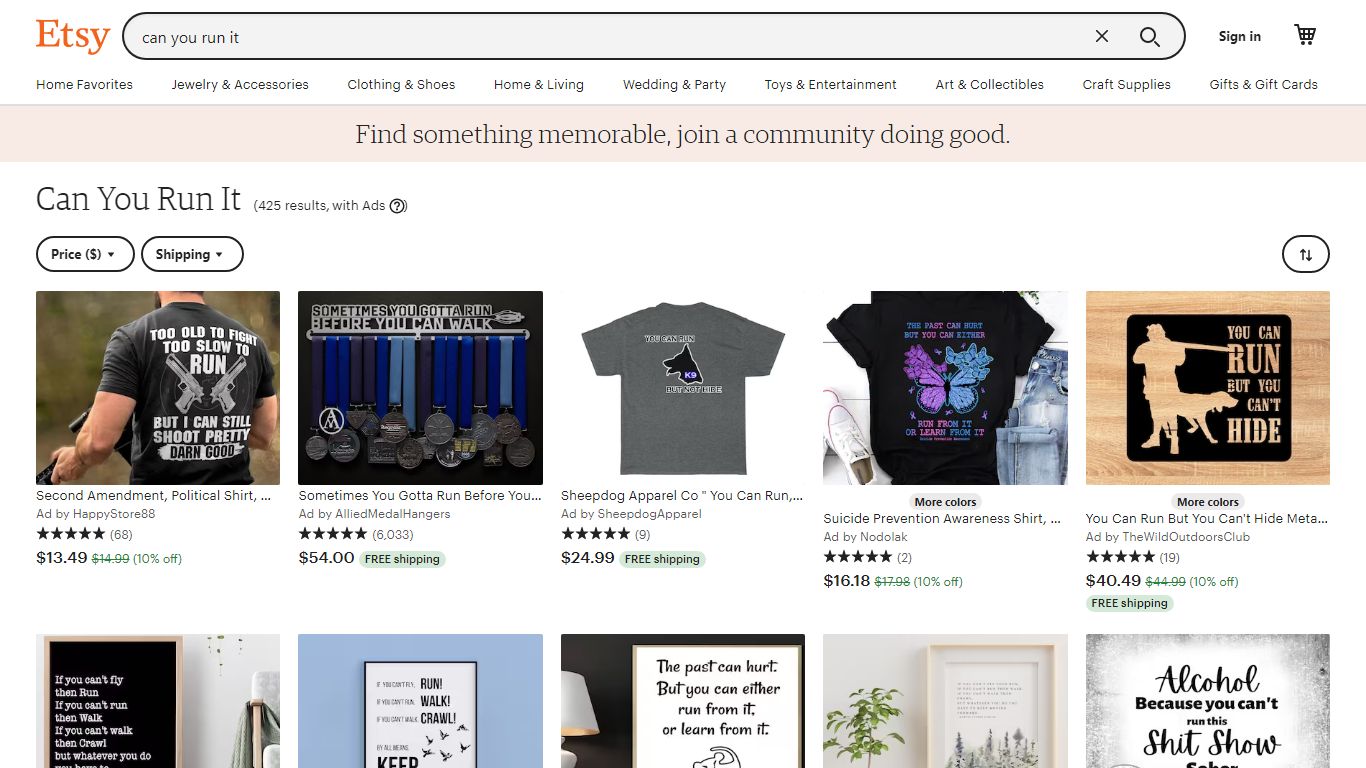 Can You Run It - Etsy